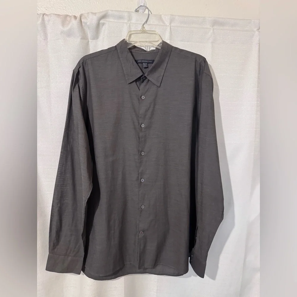 John Varvatos USA Button-Up Shirt Men’s XL Long Sleeve 100% Cotton Casual - Picture 1 of 7